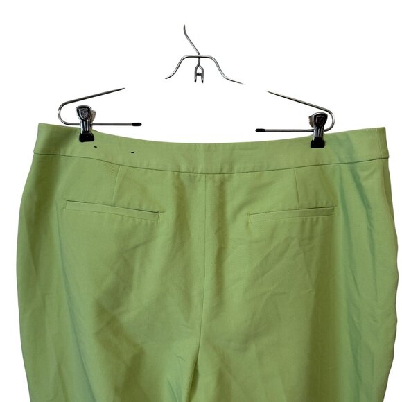 Worthington Women's Slim Ankle Pants Size 18 Green Cotton Blend - Picture 7 of 7